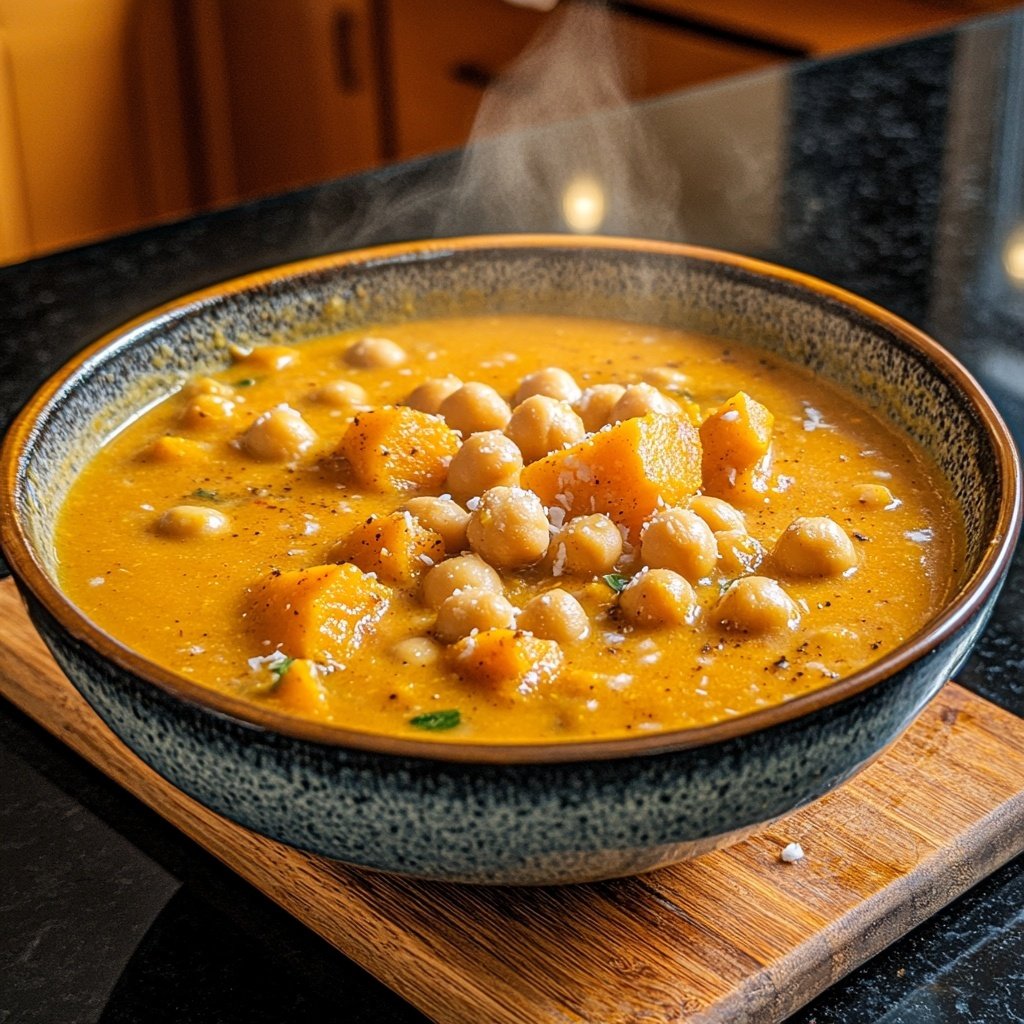 Jamaican Pumpkin Chickpea Soup
