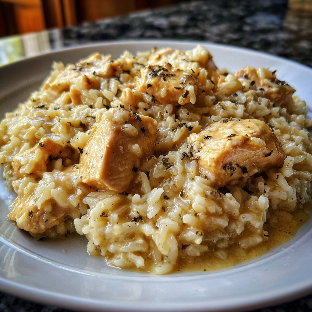 Creamy Lemon Chicken And Rice