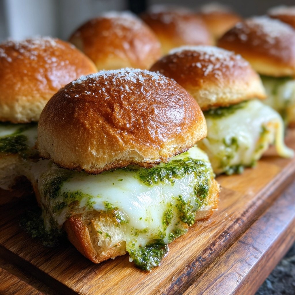 Pesto Mozzarella Sliders