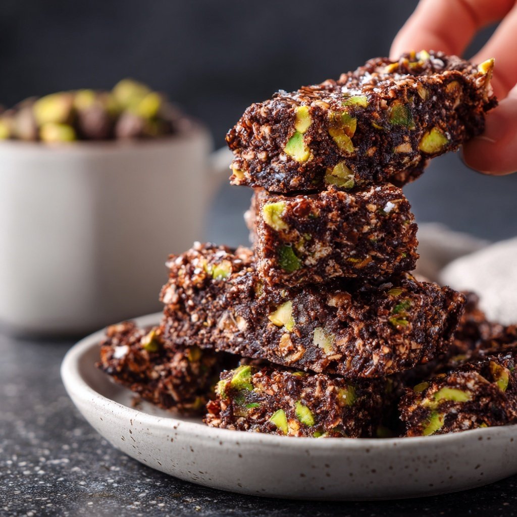 Chocolate Pistachio Breakfast Snack Bars