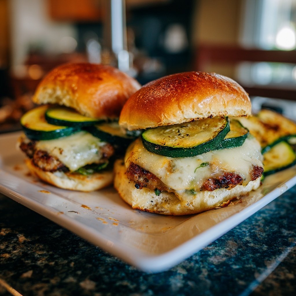 Sliders with Grilled Zucchini