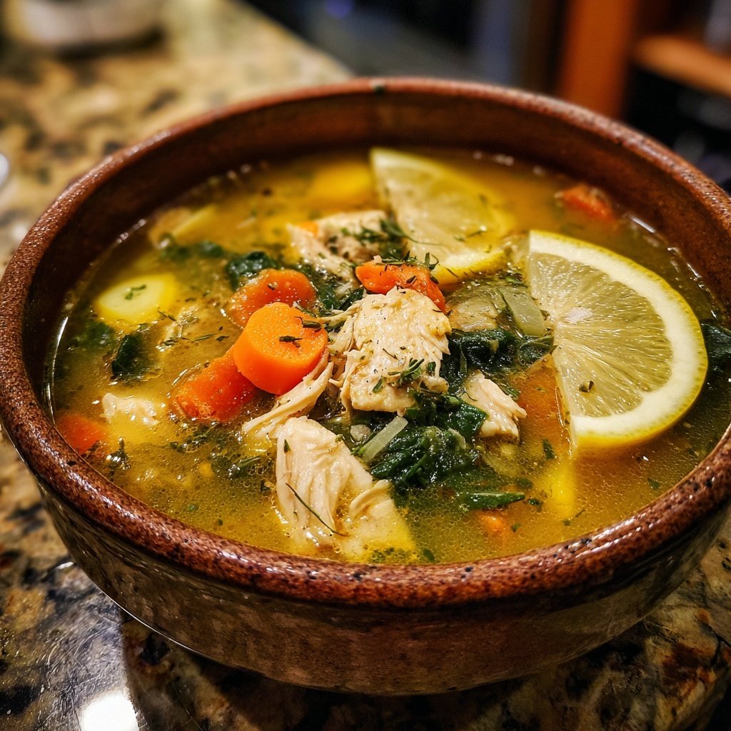 Spring Chicken Soup With Lemon