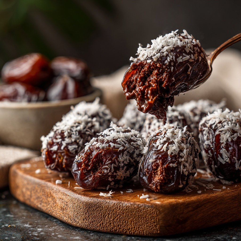 Valentines Snacks Chocolate Stuffed Dates
