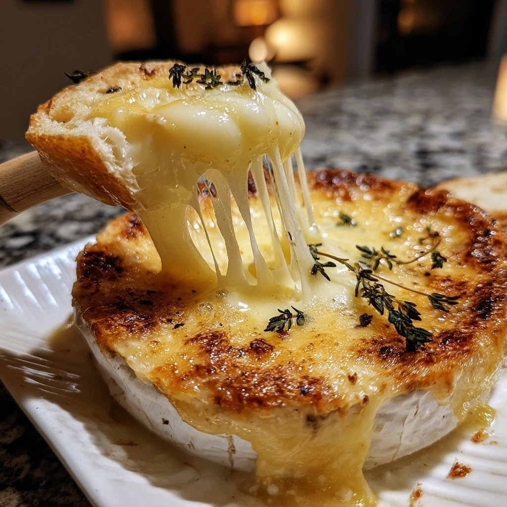 Fondue with Camembert and Thyme