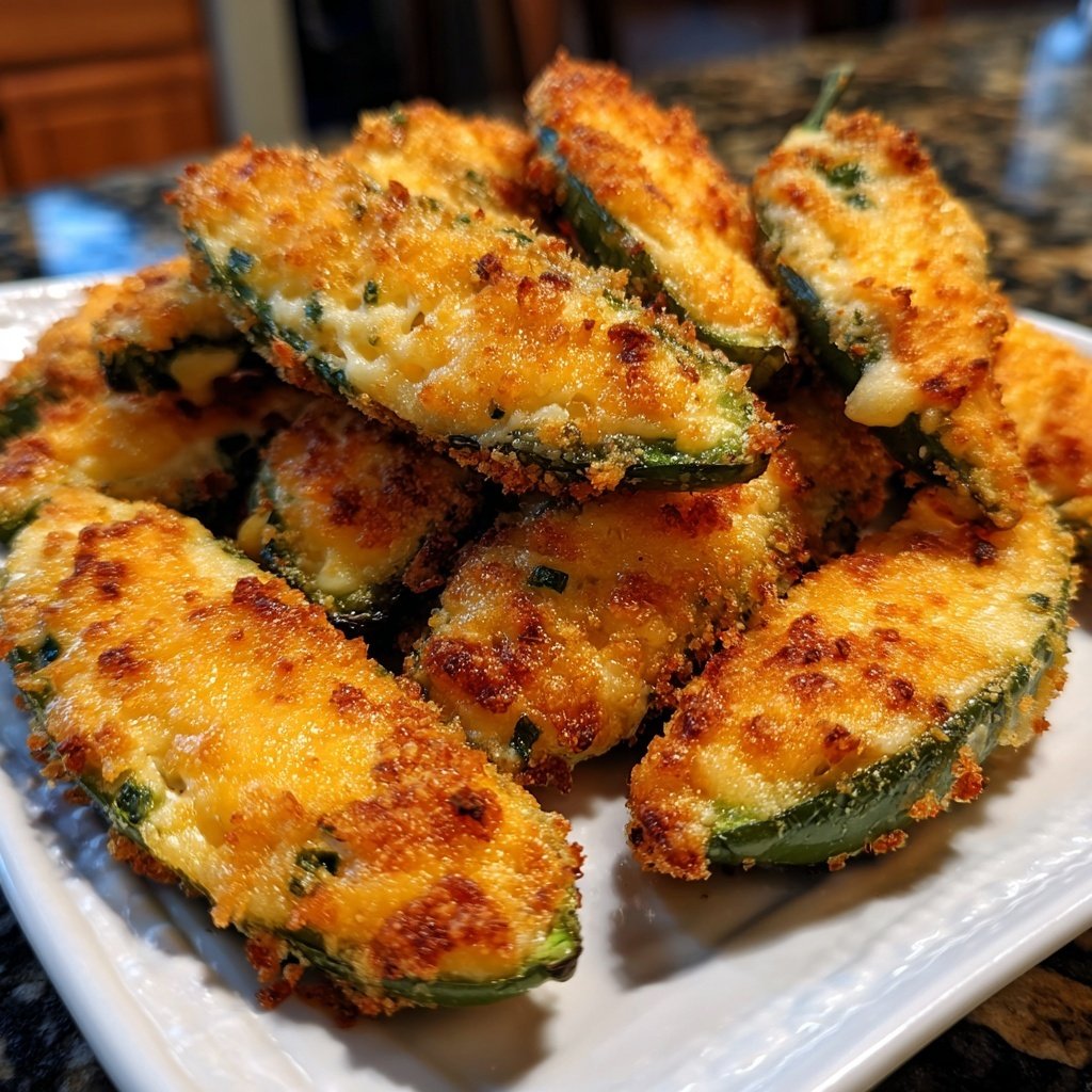 Jalapeno Poppers with Cheddar Filling
