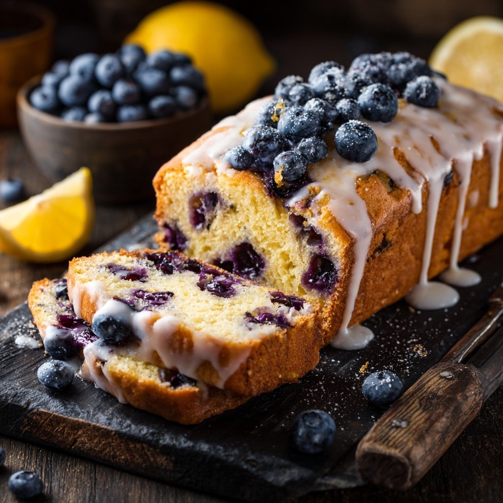 Lemon Blueberry Morning Bread
