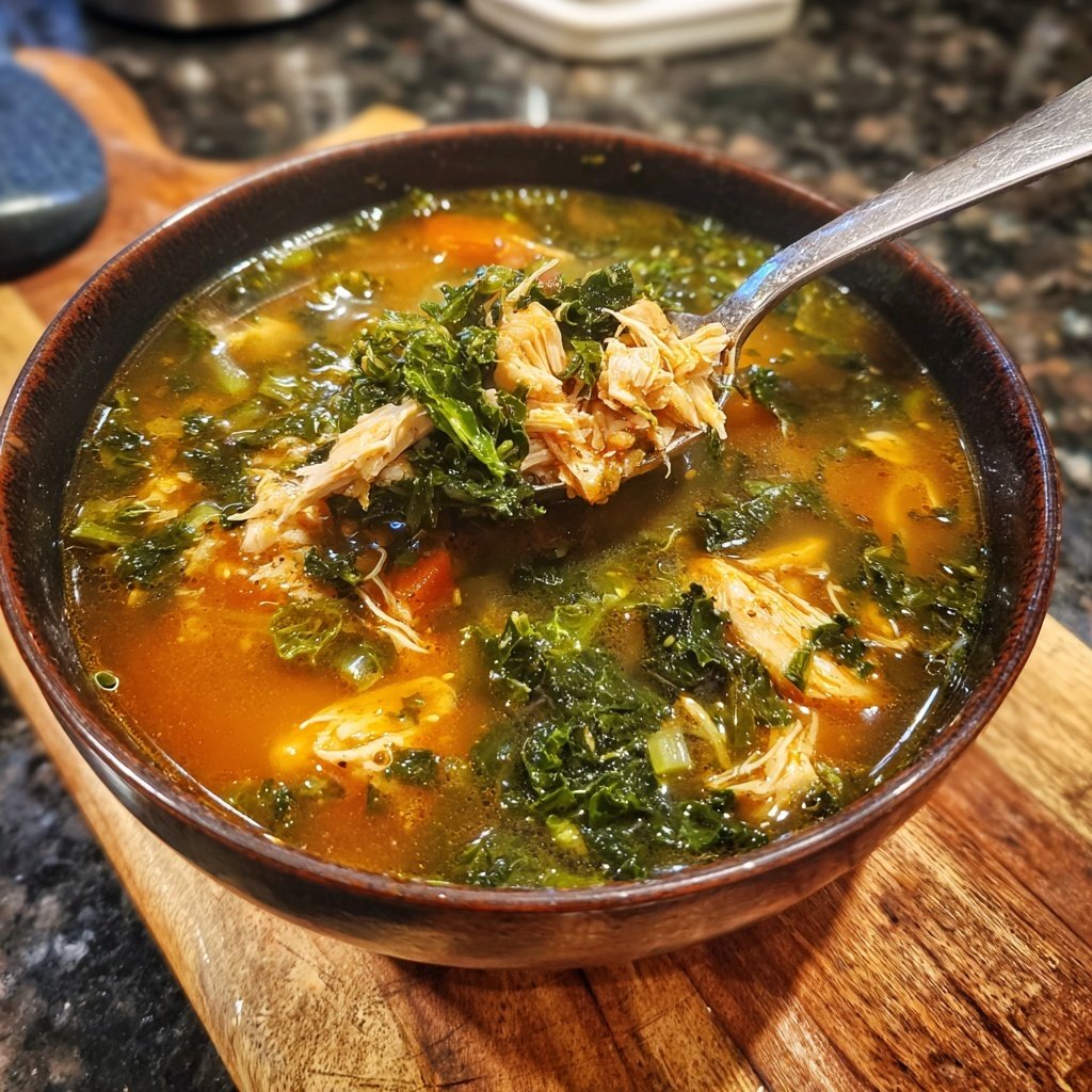 Healthy Chicken And Kale Soup