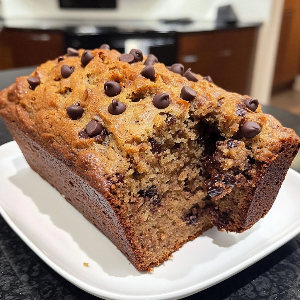 Banana Bread with Mini Chocolate Chips Recipe