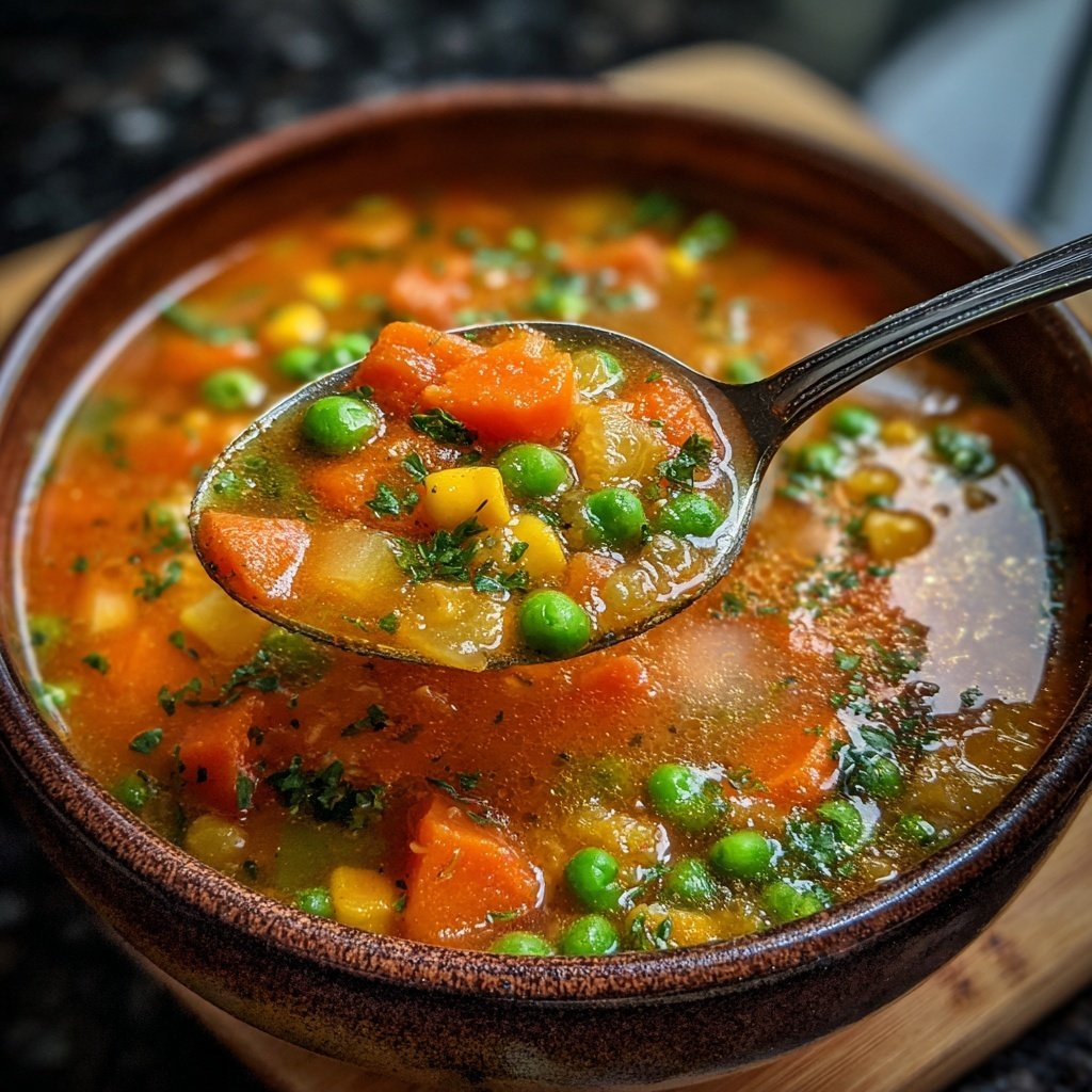 Spring Vegetable Soup With Lemon