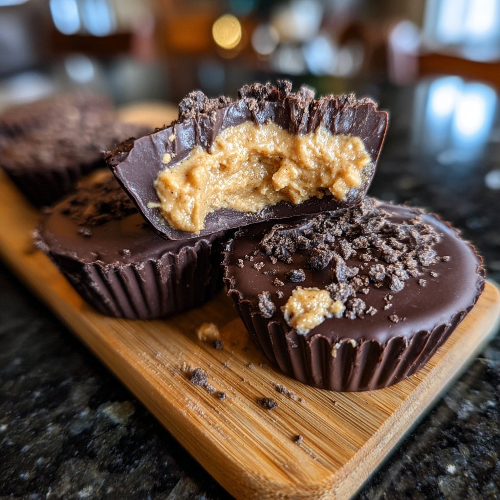 Homemade Reese’s Cups with Sunflower Butter