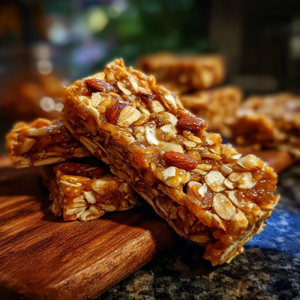 Healthy Honey Almond Snack Bars
