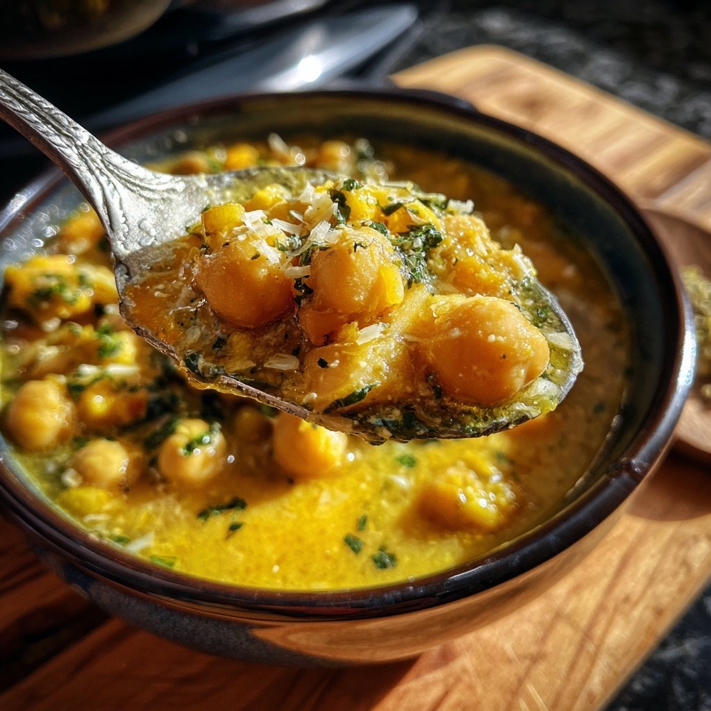 Healthy Crockpot Lemon Chickpea Stew
