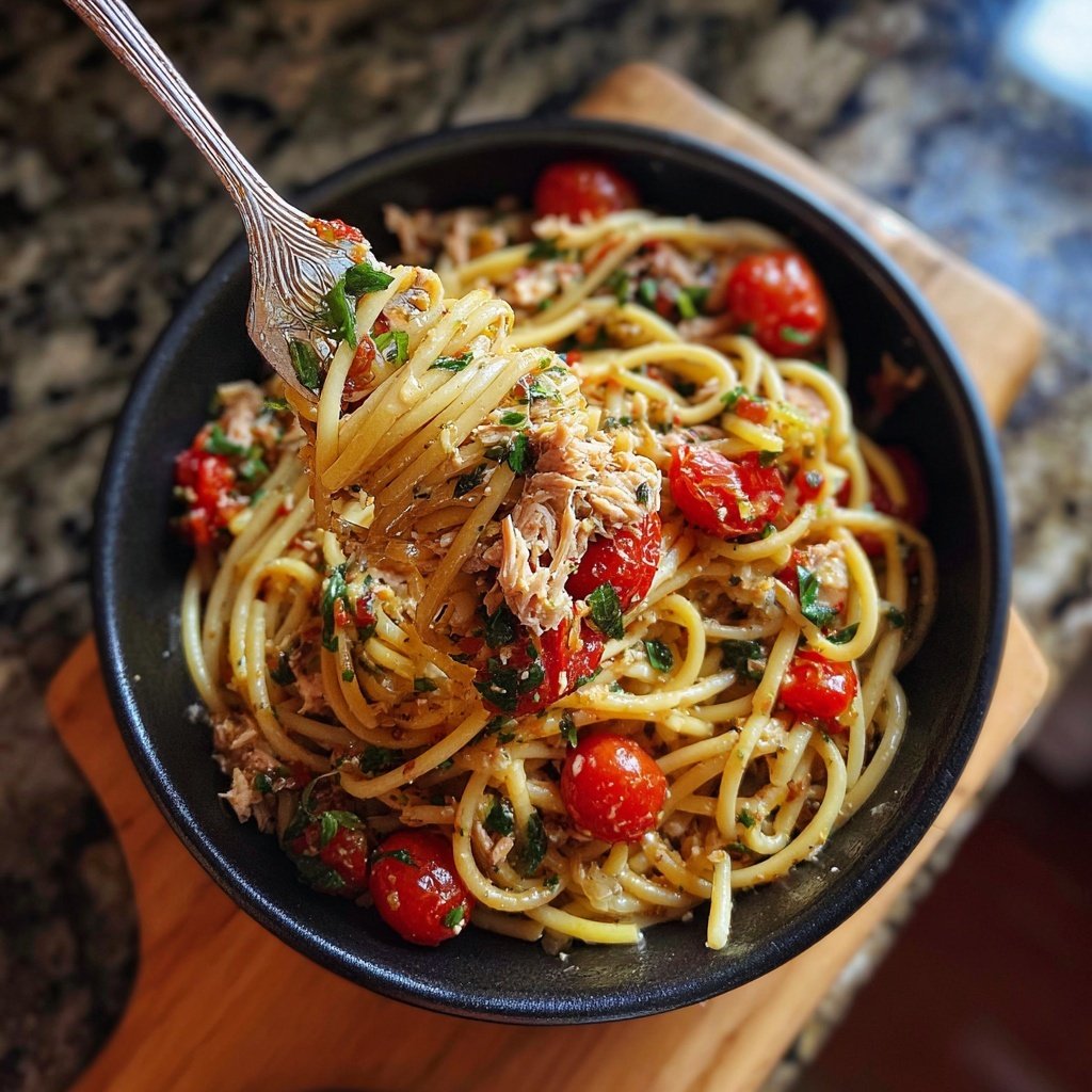 Mediterranean Tuna Pasta