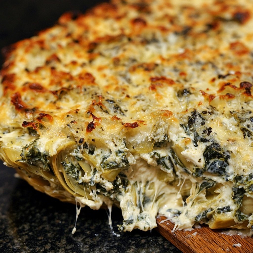 Super Bowl Appetizer Spinach Artichoke Dip