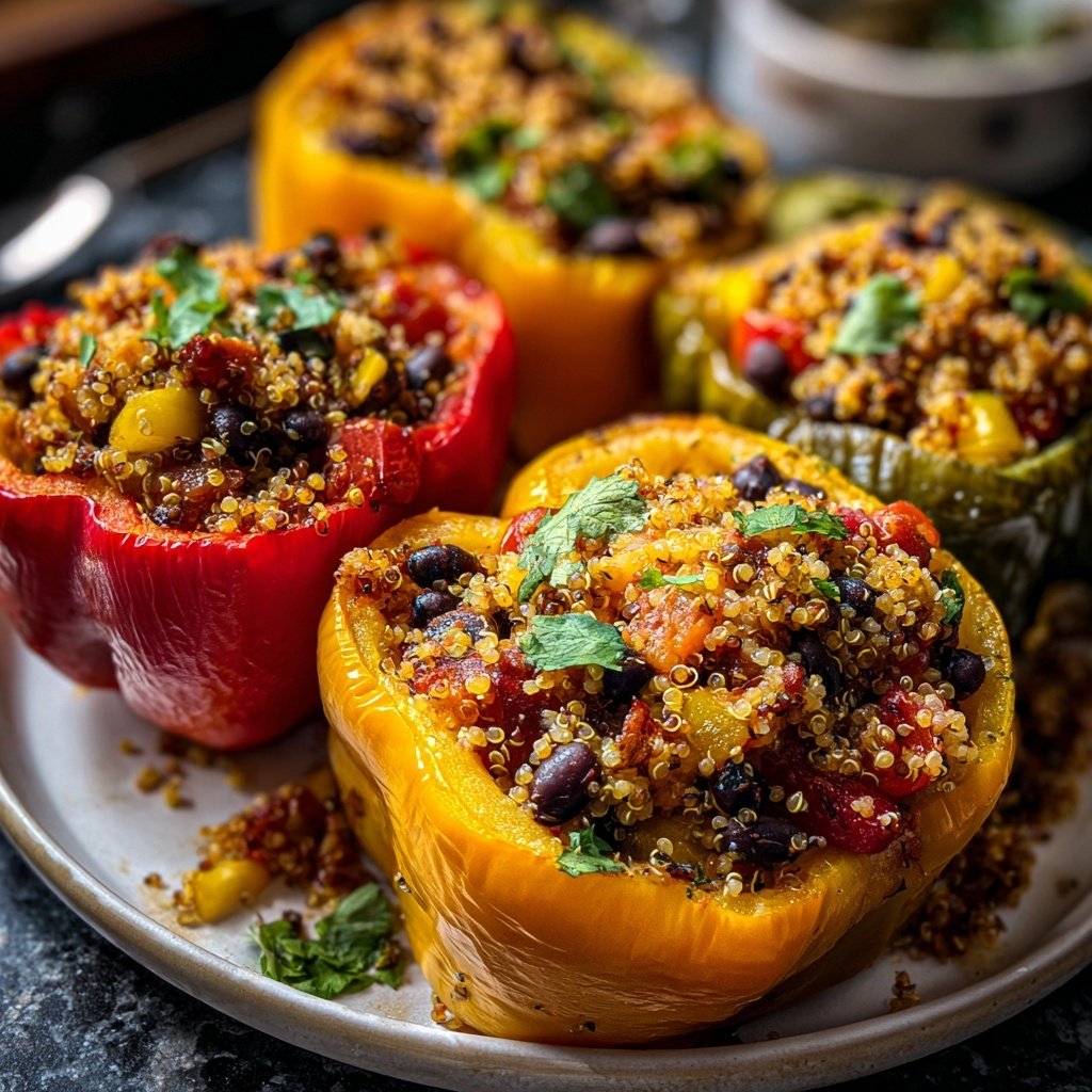 Healthy Dinner Stuffed Bell Peppers