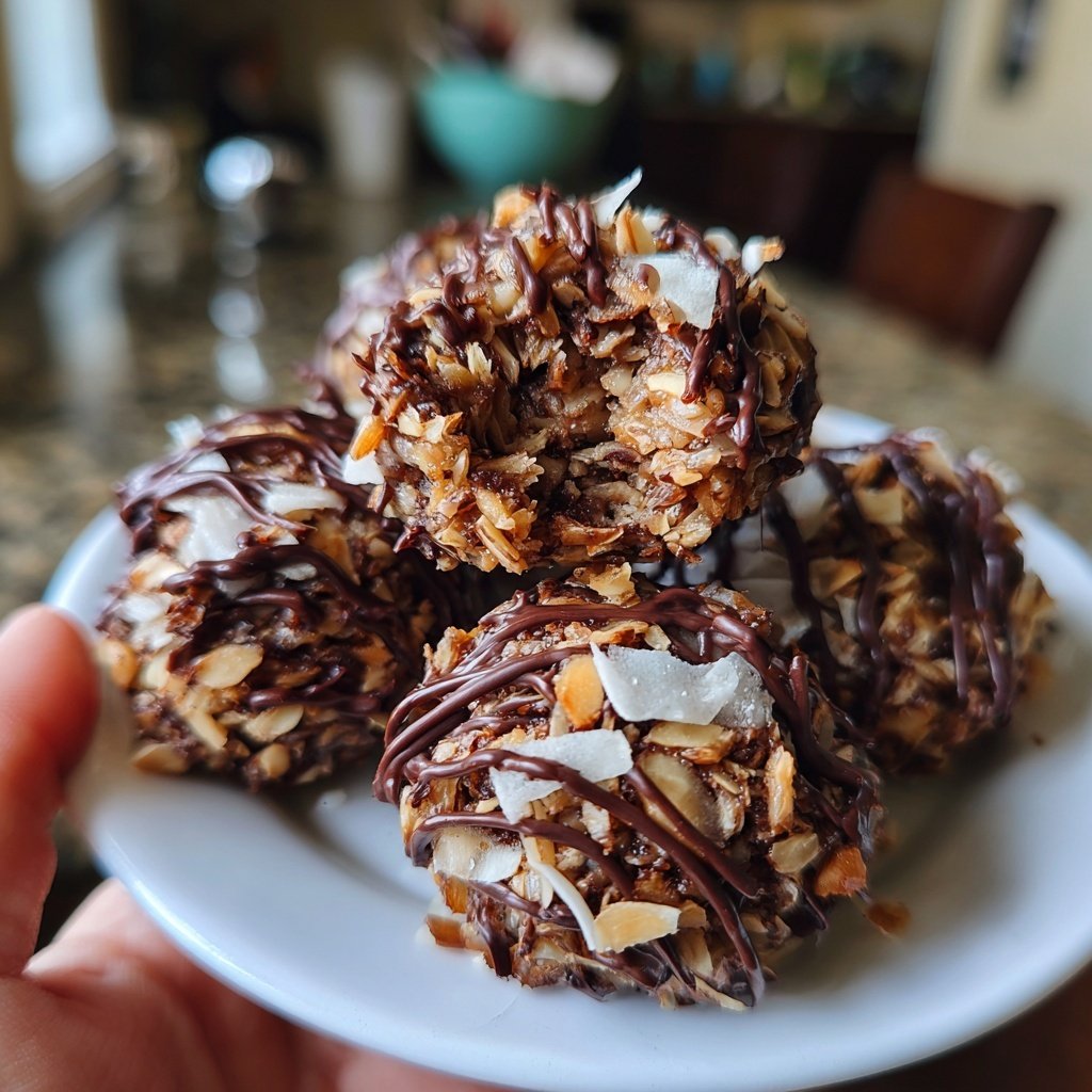 Chocolate Coconut Almond Snack Bites