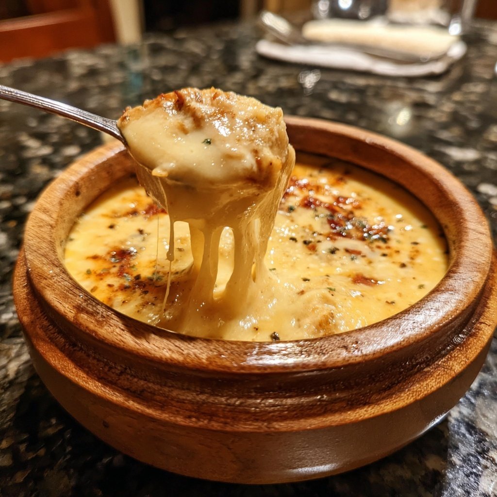 Fondue with Fontina Cheese