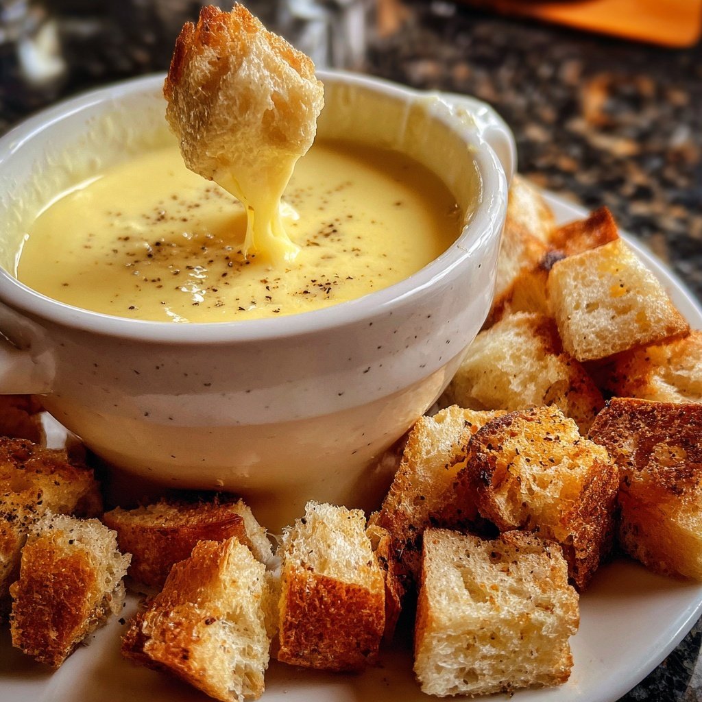Fondue with Smoked Cheese