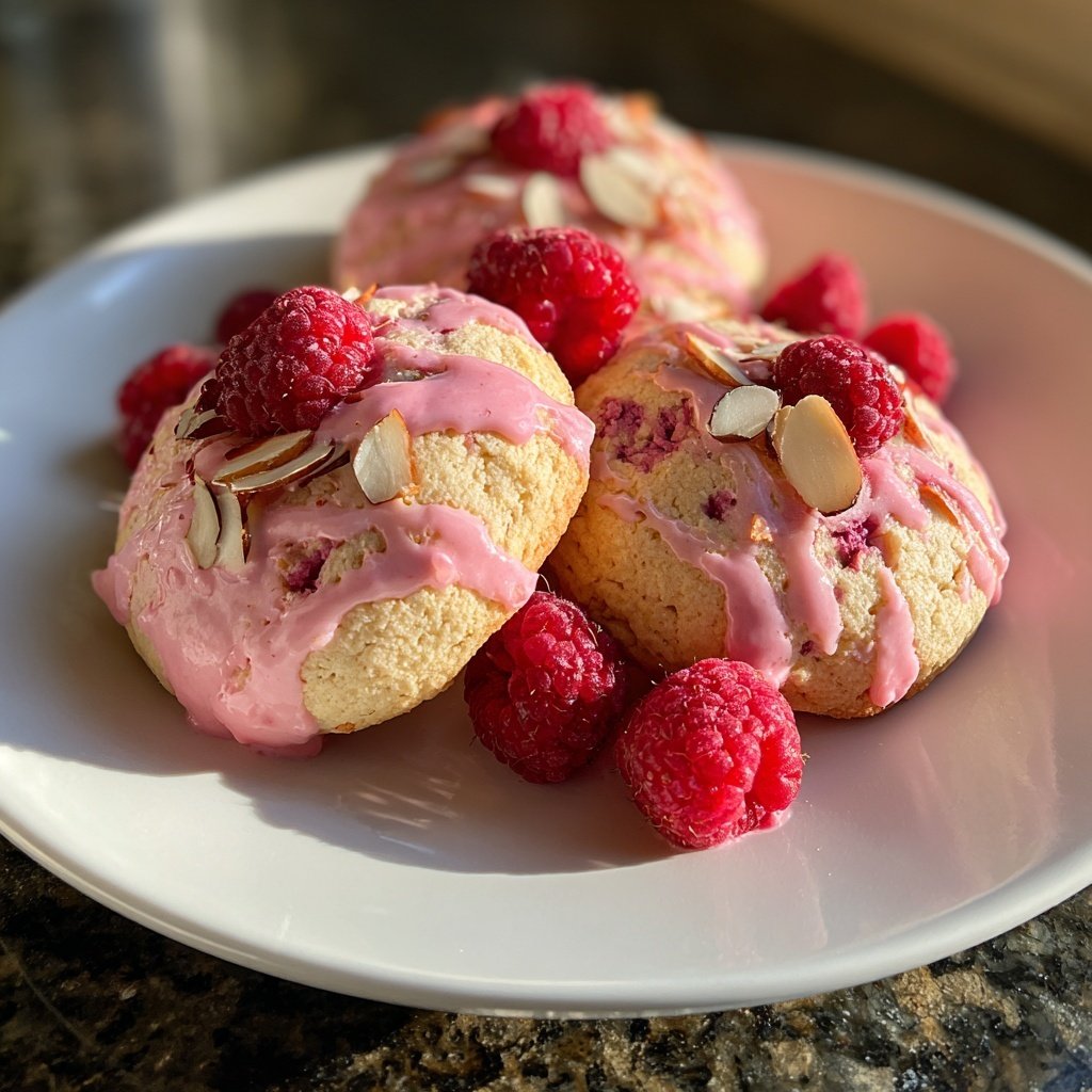Valentines Treats Raspberry Almond Cookies
